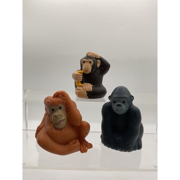 Fisher-Price Little People Zoo Talkers Ape Monkey & Gorilla Figures 2011 - Picture 1 of 5